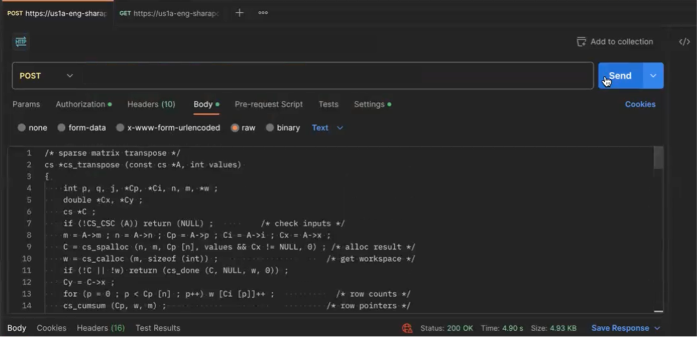 AI Code Analysis API in Action