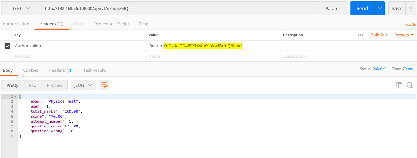 test-api-access-valid.png Successful API Access Test Using Valid Security Token