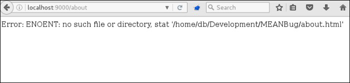 Verbose error Software Security Node Error Message Display