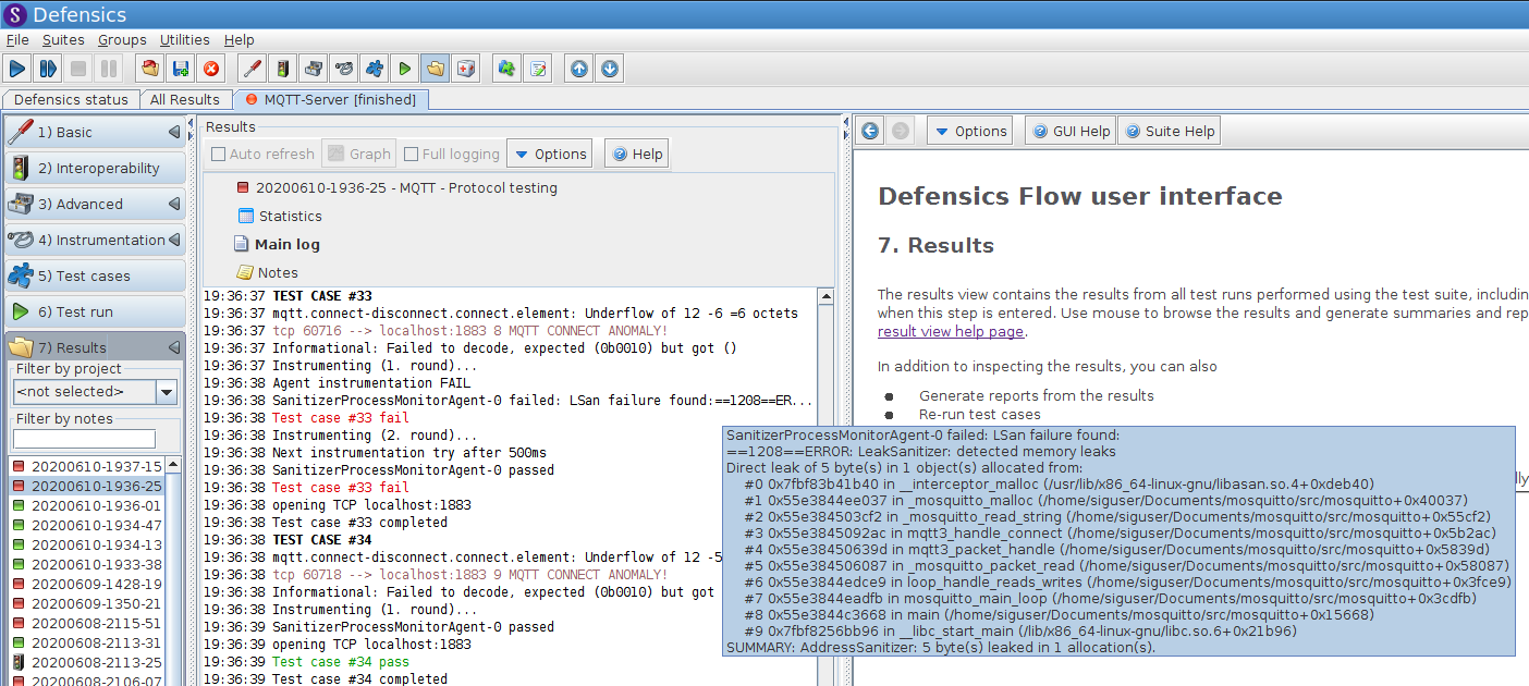 Defensics Software Security Memory Leak Illustration