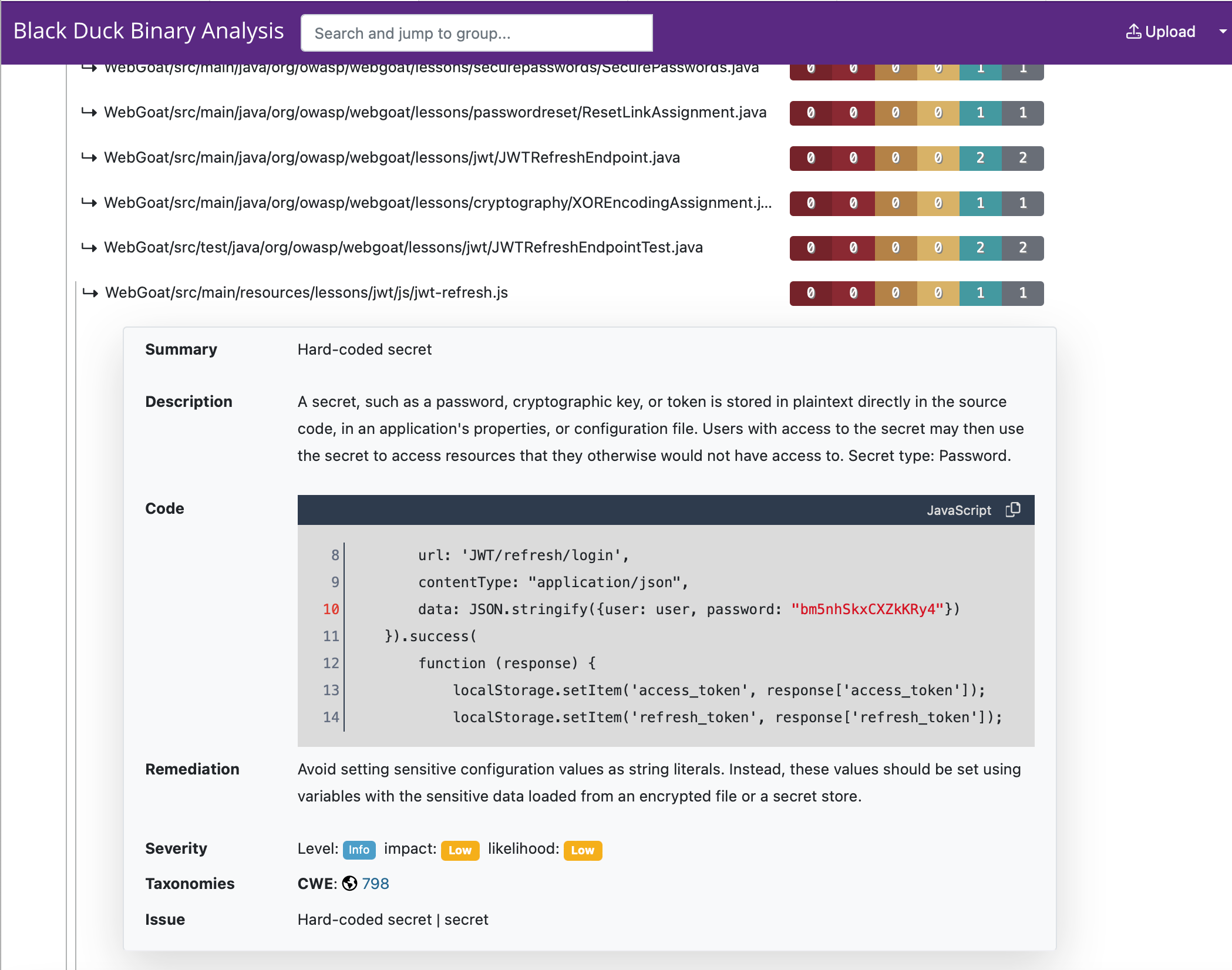 black duck binary analysis Synopsys Software Security Analysis Revealing Hard-Coded Secrets to Prevent Data Breach