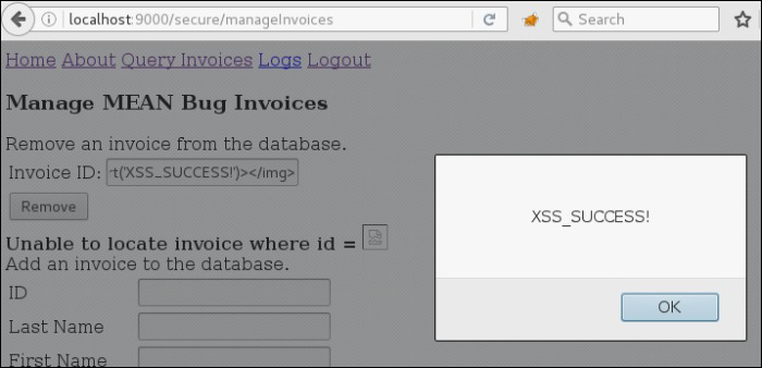 bug invoice AngularJS 2 Code Illustrating XSS Exploit with SCE Disabled