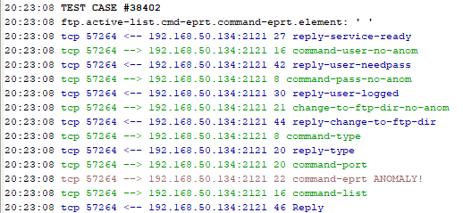 CyRC LightFTP test case view CyRC LightFTP test case view