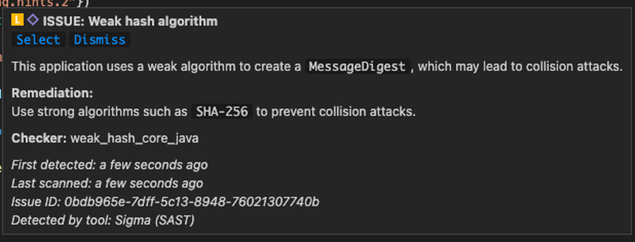 図2:コード行にカーソルを合わせると、 図2:コード行にカーソルを合わせると、