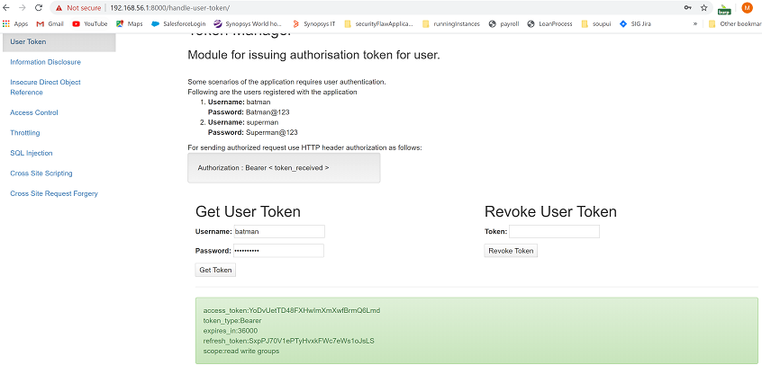 generate-access-token.png Generating an Access Token in Tiredful API for Software Security