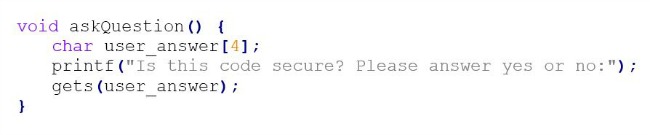 buffer overflow code