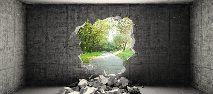 broken wall
