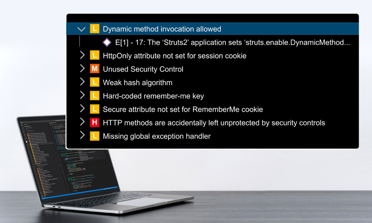 A visual of Code Sight dashboard showing how secure coding can be achieved as you code.